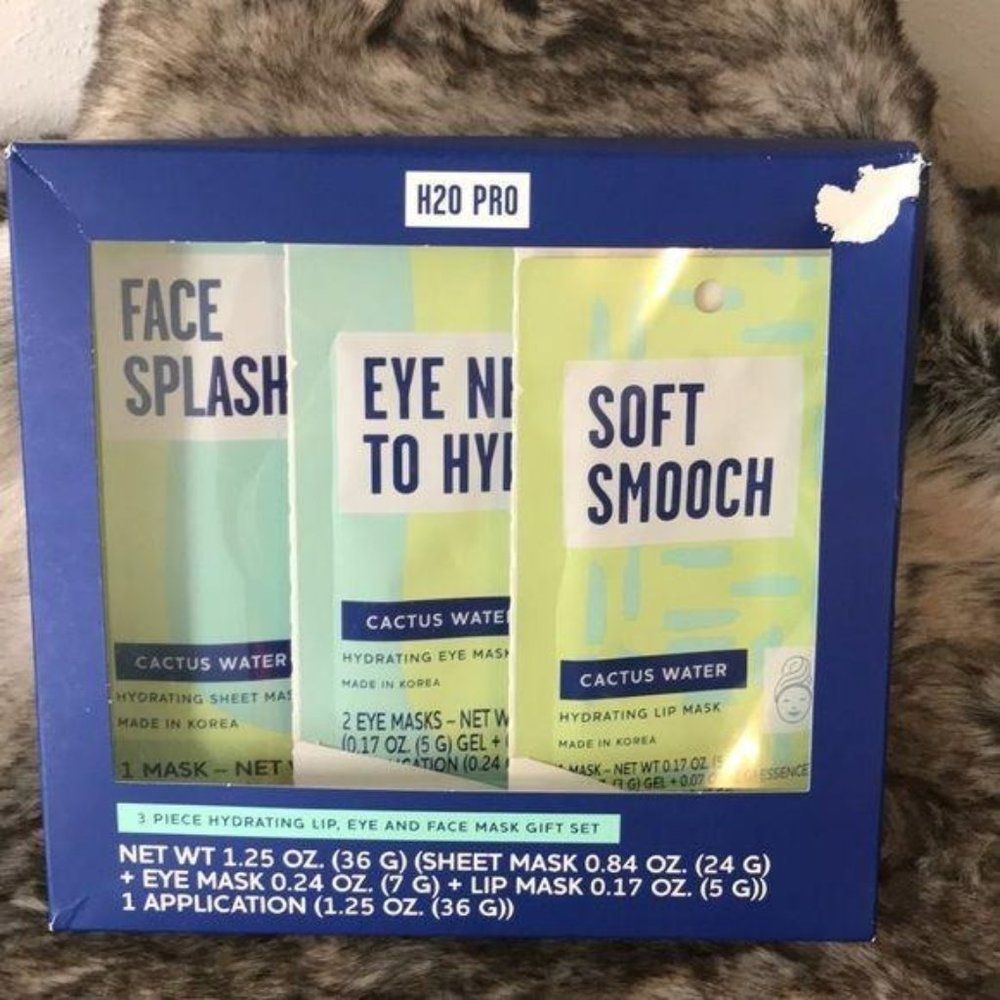 H2o Pro Hydrating Lip, eye‎ and Face Mask Gift set